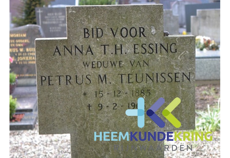 Grafstenen kerkhof Herwen Coll. HKR (163) A.T.H.Essing